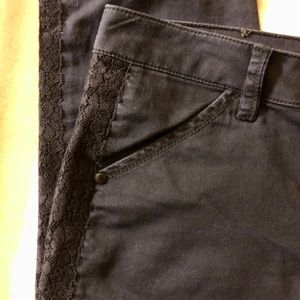 2.1 Denim side lace straight leg jeans size 27